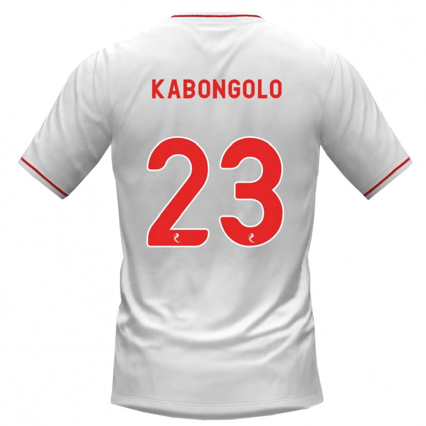 Danxen Homem Camisola Brooklyn Kabongolo #23 Branco Vermelho Alternativa 2026/27 Camisa Brasil