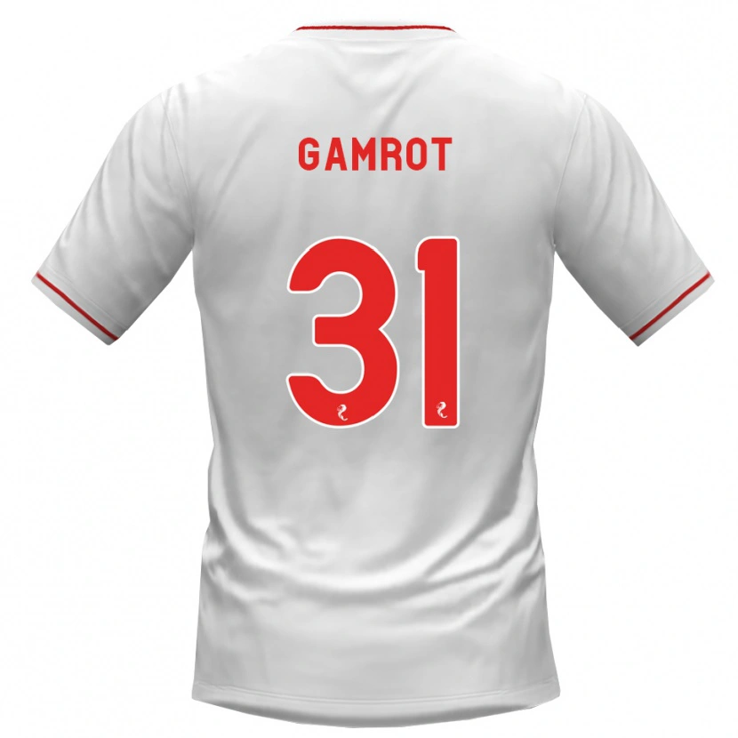 Danxen Homem Camisola Schenai Gamrot #31 Branco Vermelho Alternativa 2026/27 Camisa Brasil