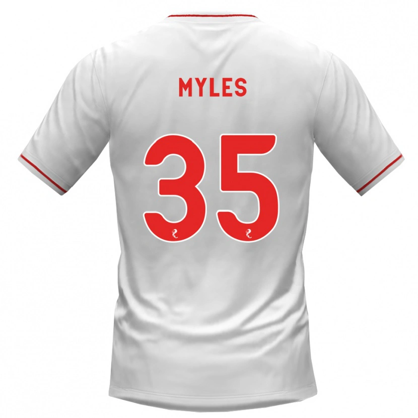 Danxen Homem Camisola Evan Myles #35 Branco Vermelho Alternativa 2026/27 Camisa Brasil