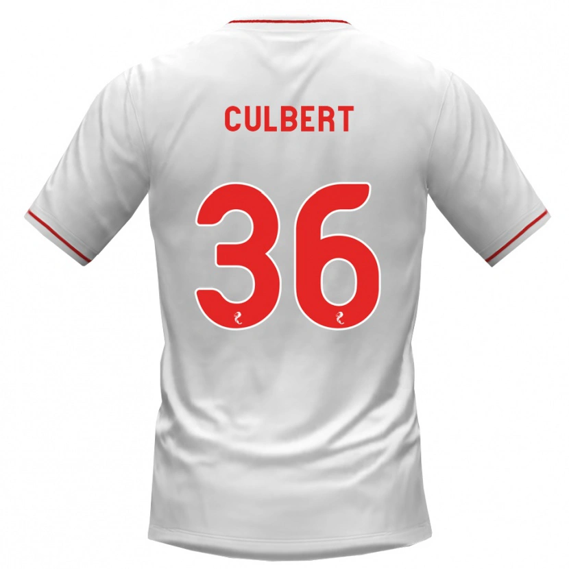 Danxen Homem Camisola Sam Culbert #36 Branco Vermelho Alternativa 2026/27 Camisa Brasil
