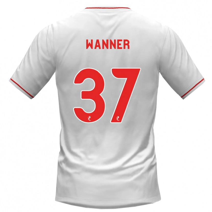 Danxen Homem Camisola Jannik Wanner #37 Branco Vermelho Alternativa 2026/27 Camisa Brasil