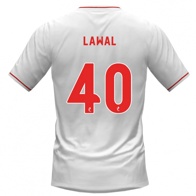 Danxen Homem Camisola Samson Lawal #40 Branco Vermelho Alternativa 2026/27 Camisa Brasil