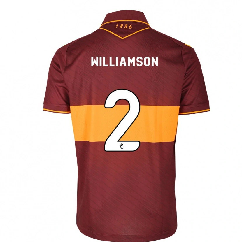 Danxen Homem Camisola Scott Williamson #2 Laranja Marrom Alternativa 2026/27 Camisa Brasil