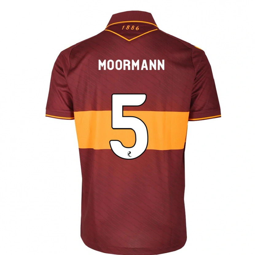 Danxen Homem Camisola Martin Moormann #5 Laranja Marrom Alternativa 2026/27 Camisa Brasil