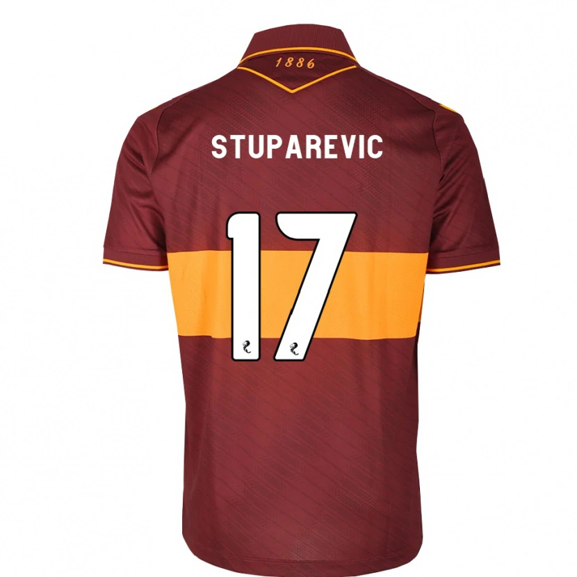 Danxen Homem Camisola Filip Stuparevic #17 Laranja Marrom Alternativa 2026/27 Camisa Brasil