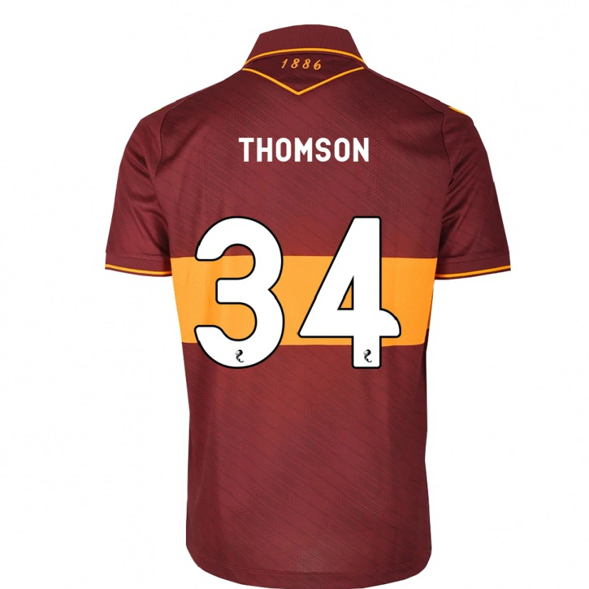 Danxen Homem Camisola Aaron Thomson #34 Laranja Marrom Alternativa 2026/27 Camisa Brasil