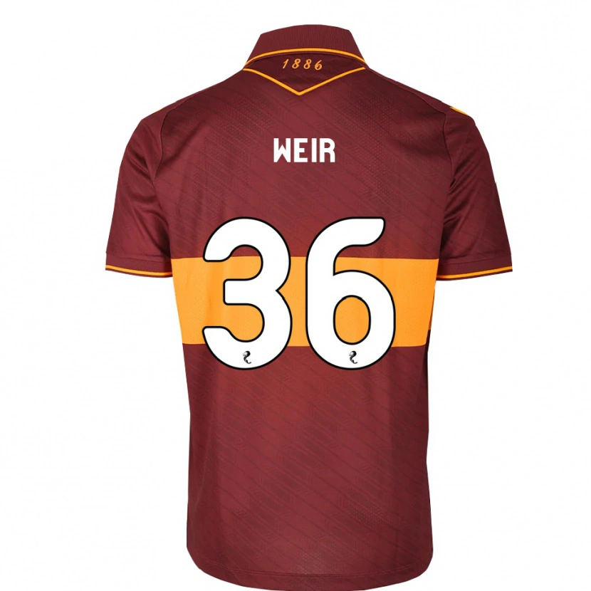Danxen Homem Camisola Lucas Weir #36 Laranja Marrom Alternativa 2026/27 Camisa Brasil