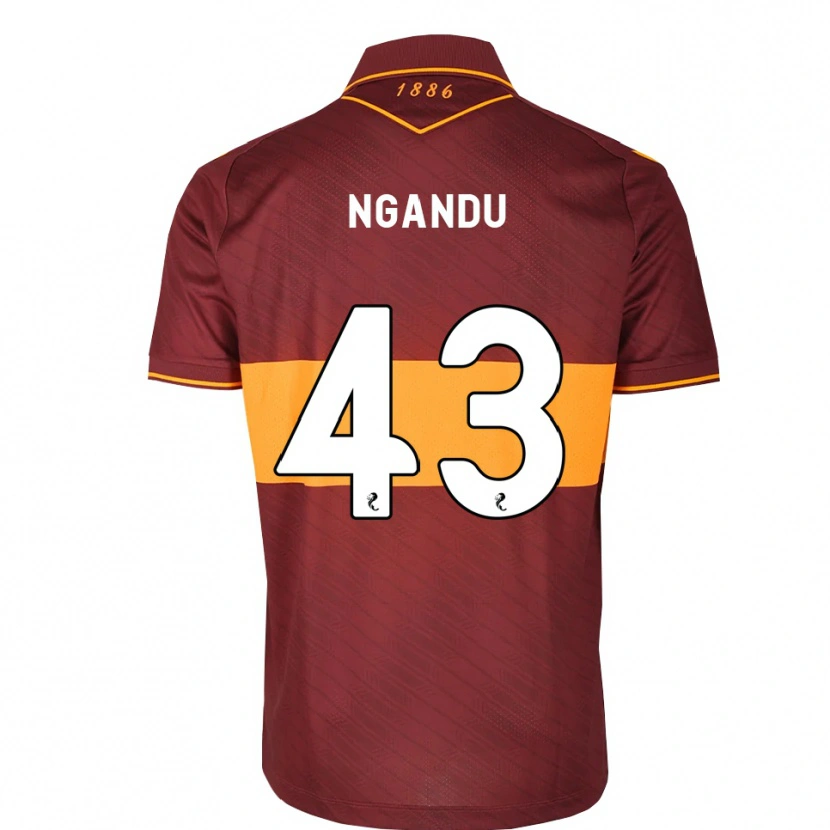 Danxen Homem Camisola Samuel Ngandu #43 Laranja Marrom Alternativa 2026/27 Camisa Brasil