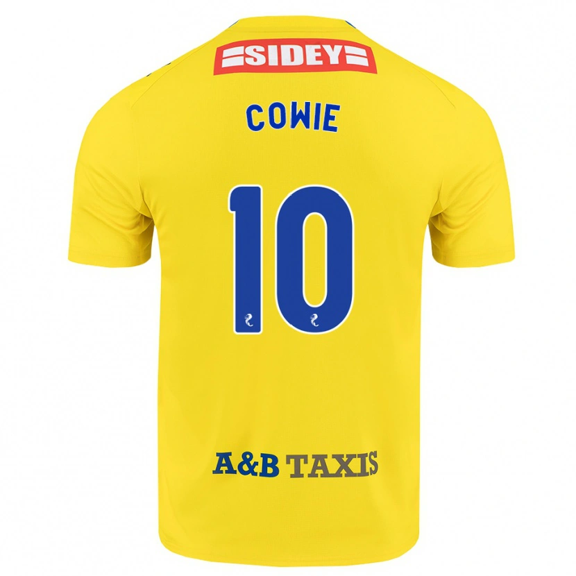 Danxen Homem Camisola Ellie-May Cowie #10 Amarelo Azul Preto Alternativa 2026/27 Camisa Brasil