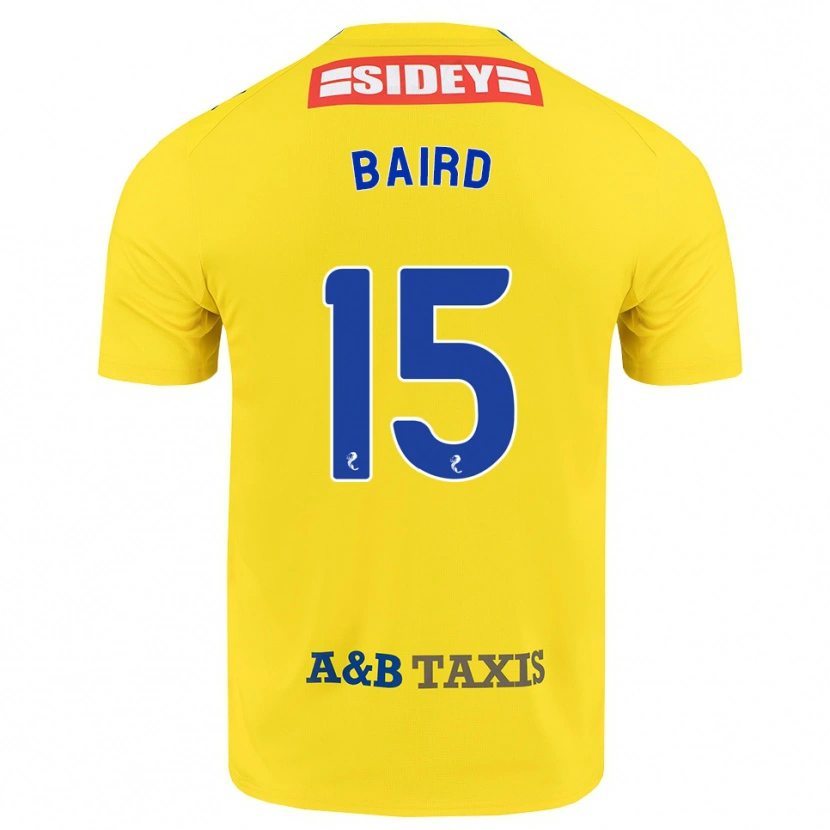 Danxen Homem Camisola Jack Baird #15 Amarelo Azul Preto Alternativa 2026/27 Camisa Brasil