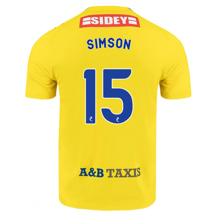 Danxen Homem Camisola Steffi Simson #15 Amarelo Azul Preto Alternativa 2026/27 Camisa Brasil