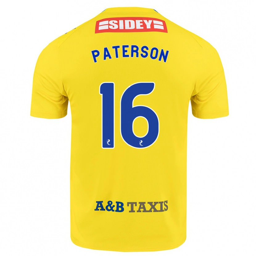 Danxen Homem Camisola Megan Paterson #16 Amarelo Azul Preto Alternativa 2026/27 Camisa Brasil
