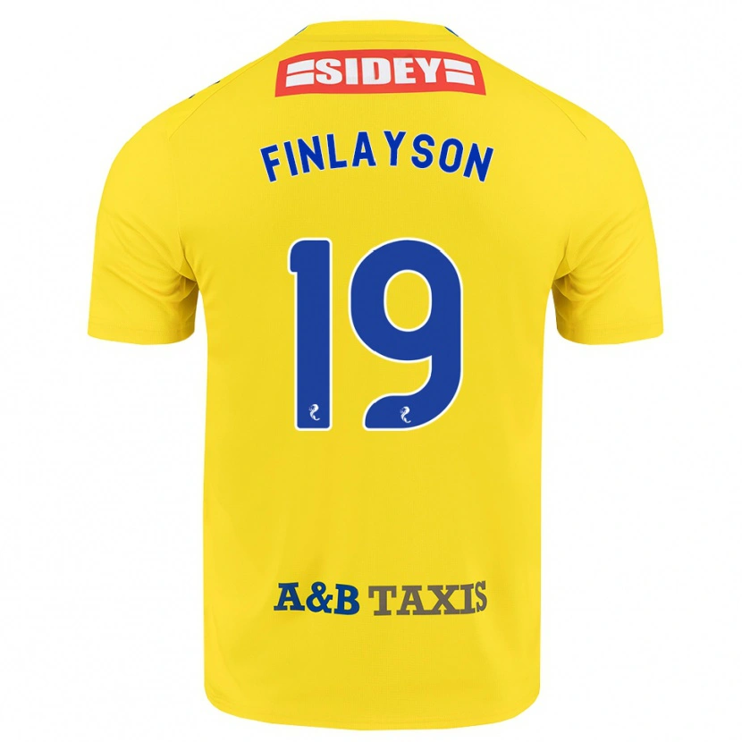 Danxen Homem Camisola Danny Finlayson #19 Amarelo Azul Preto Alternativa 2026/27 Camisa Brasil