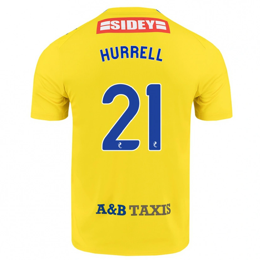 Danxen Homem Camisola Olivia Hurrell #21 Amarelo Azul Preto Alternativa 2026/27 Camisa Brasil