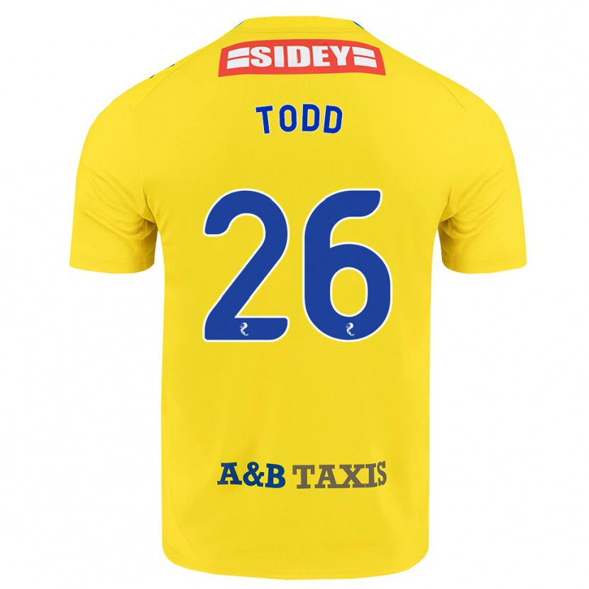 Danxen Homem Camisola Matty Todd #26 Amarelo Azul Preto Alternativa 2026/27 Camisa Brasil