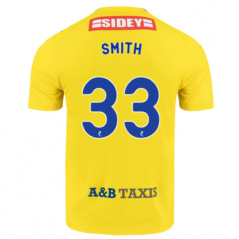 Danxen Homem Camisola Liam Smith #33 Amarelo Azul Preto Alternativa 2026/27 Camisa Brasil