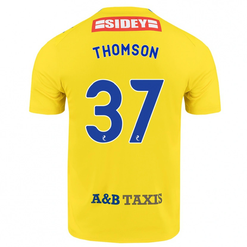 Danxen Homem Camisola Kyle Thomson #37 Amarelo Azul Preto Alternativa 2026/27 Camisa Brasil