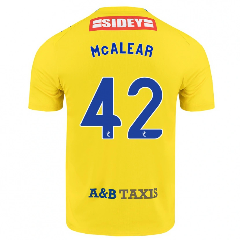 Danxen Homem Camisola Reece Mcalear #42 Amarelo Azul Preto Alternativa 2026/27 Camisa Brasil