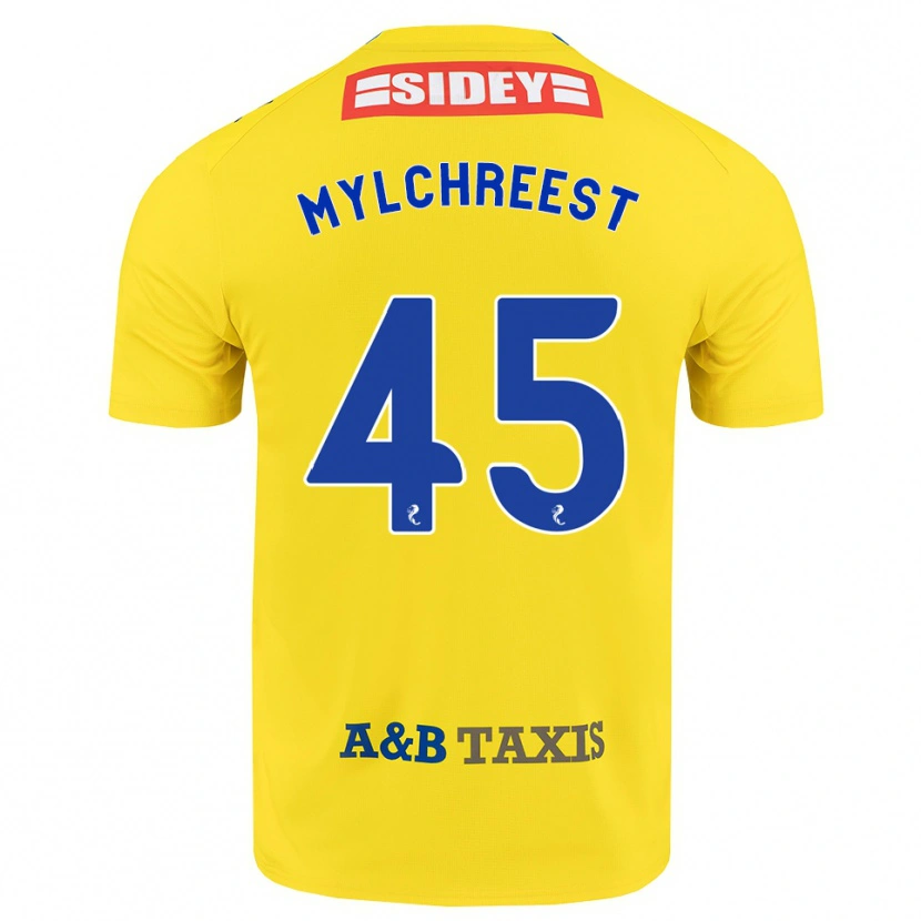 Danxen Homem Camisola Jackson Mylchreest #45 Amarelo Azul Preto Alternativa 2026/27 Camisa Brasil