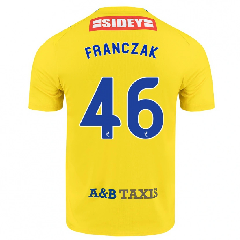 Danxen Homem Camisola Franciszek Franczak #46 Amarelo Azul Preto Alternativa 2026/27 Camisa Brasil