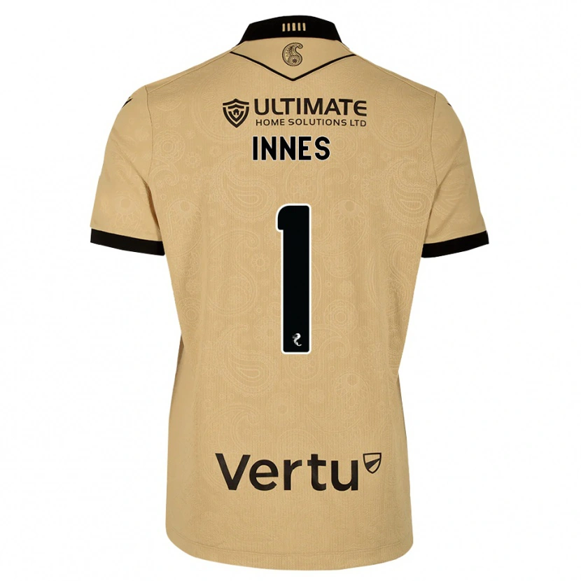 Danxen Homem Camisola Charlie Innes #1 Madeira Queimada Preto Alternativa 2026/27 Camisa Brasil