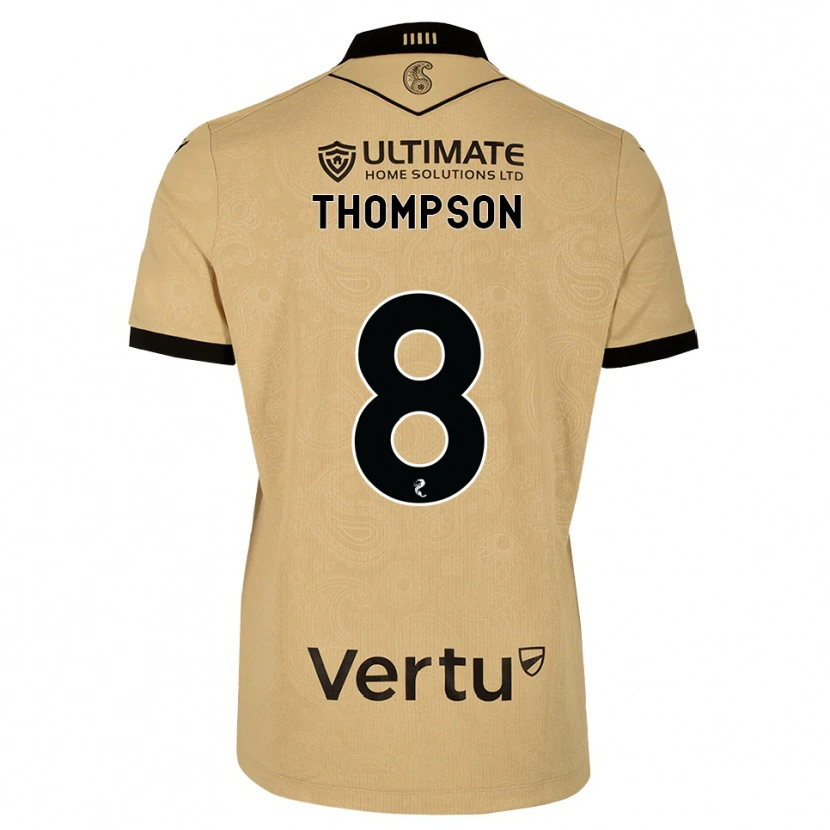 Danxen Homem Camisola Struan Thompson #8 Madeira Queimada Preto Alternativa 2026/27 Camisa Brasil