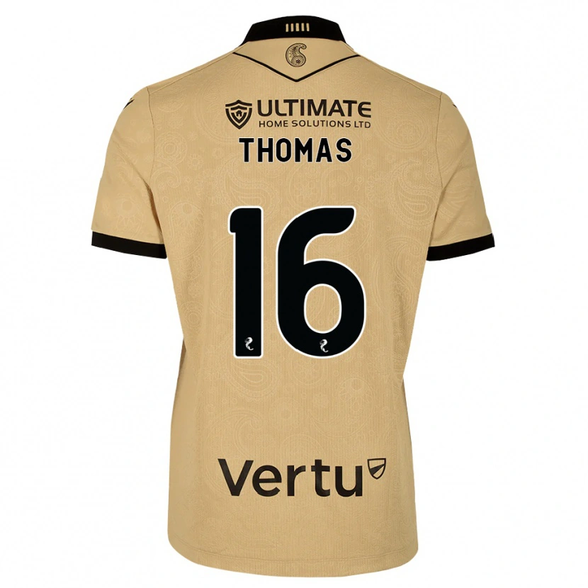 Danxen Homem Camisola Luke Thomas #16 Madeira Queimada Preto Alternativa 2026/27 Camisa Brasil