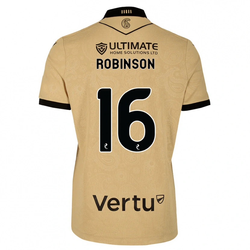 Danxen Homem Camisola Sam Robinson #16 Madeira Queimada Preto Alternativa 2026/27 Camisa Brasil