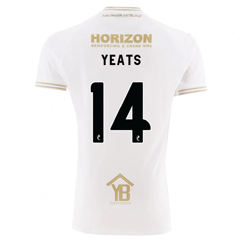 Danxen Homem Camisola Finn Yeats #14 Trigo Branco Alternativa 2026/27 Camisa Brasil