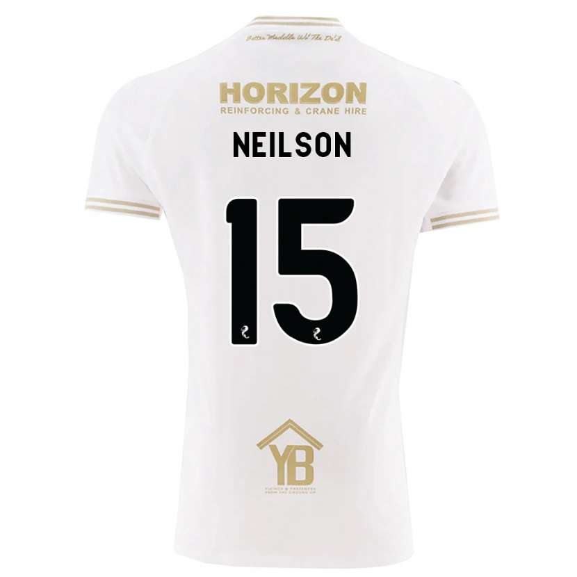 Danxen Homem Camisola Lewis Neilson #15 Trigo Branco Alternativa 2026/27 Camisa Brasil