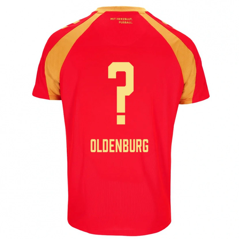 Danxen Homem Camisola Leon Oldenburg #0 Vermelho Laranja Preto Alternativa 2026/27 Camisa Brasil