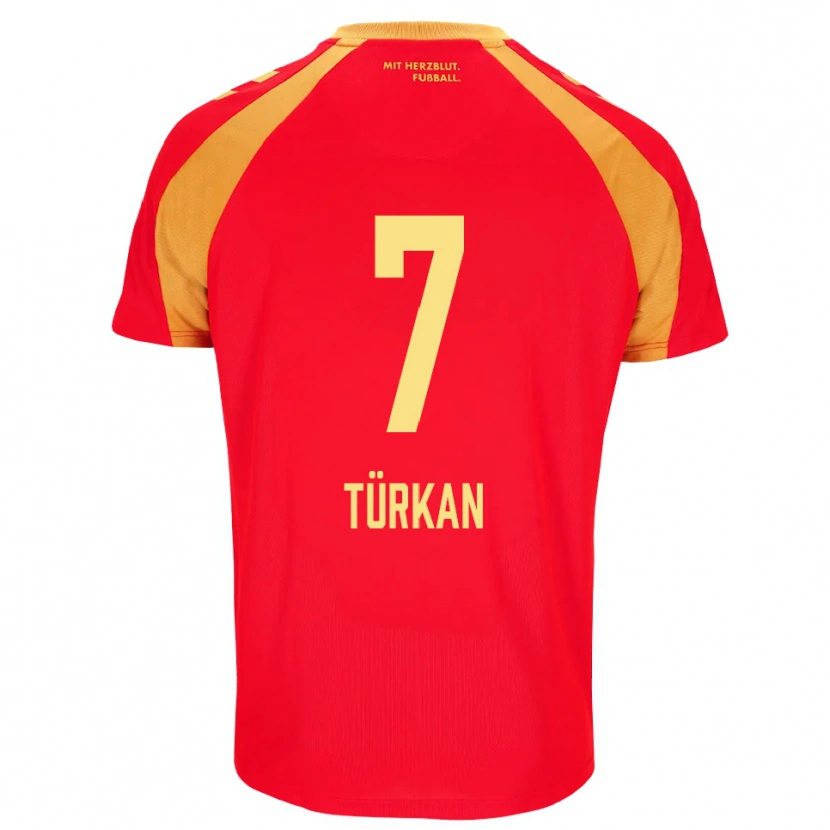 Danxen Homem Camisola Semih Türkan #7 Vermelho Laranja Preto Alternativa 2026/27 Camisa Brasil
