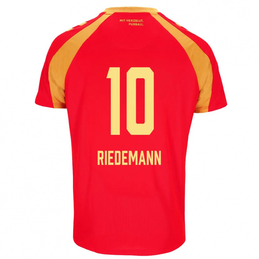 Danxen Homem Camisola Max Riedemann #10 Vermelho Laranja Preto Alternativa 2026/27 Camisa Brasil