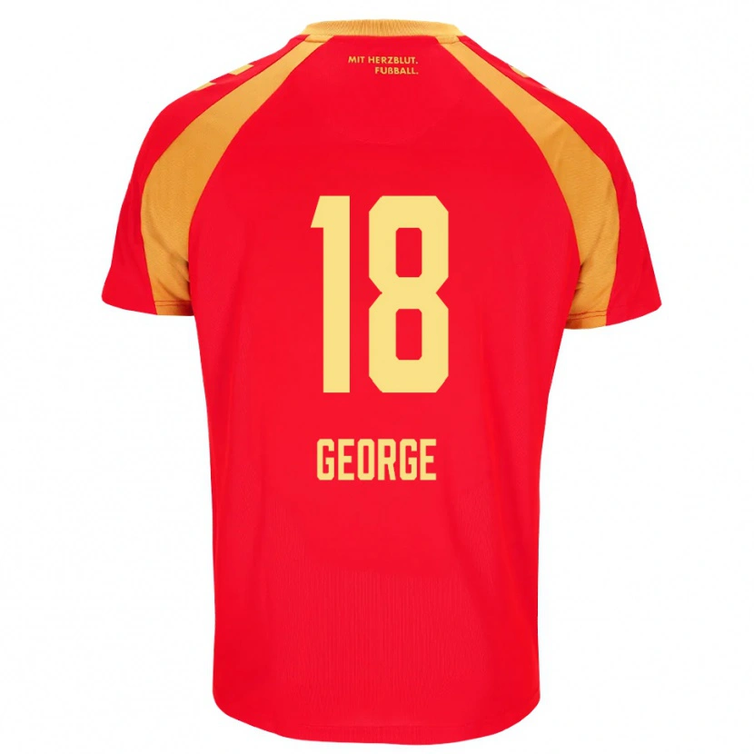 Danxen Homem Camisola Kayonte Kaheim Karim George #18 Vermelho Laranja Preto Alternativa 2026/27 Camisa Brasil