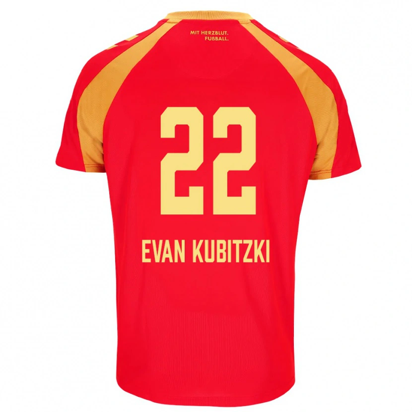 Danxen Homem Camisola Jaden Evan Kubitzki #22 Vermelho Laranja Preto Alternativa 2026/27 Camisa Brasil