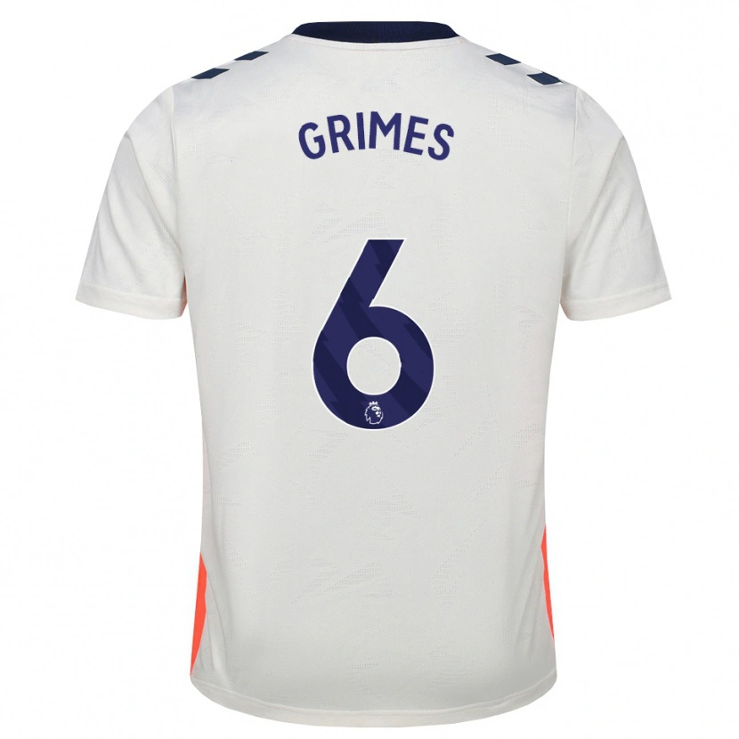 Danxen Homem Camisola Matt Grimes #6 Branco Laranja Azul Real Alternativa 2026/27 Camisa Brasil