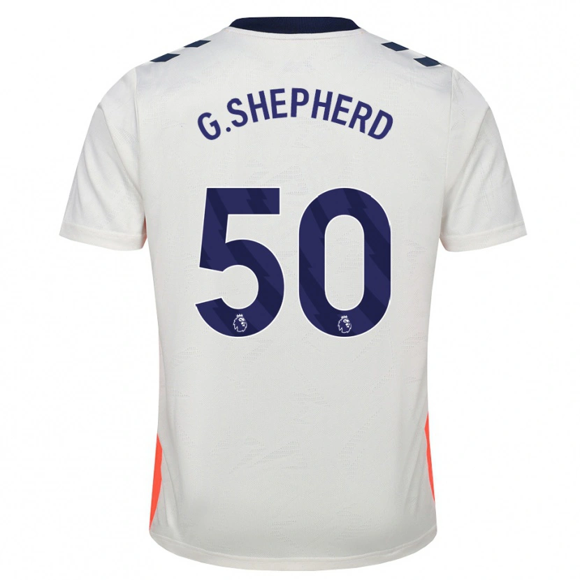 Danxen Homem Camisola George Shepherd #50 Branco Laranja Azul Real Alternativa 2026/27 Camisa Brasil