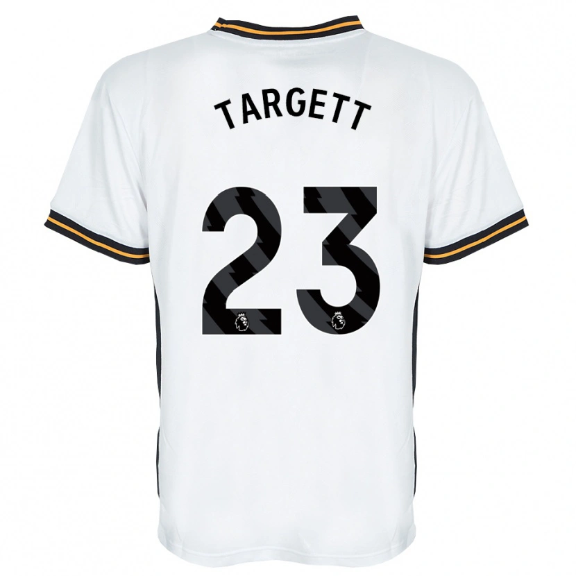 Danxen Homem Camisola Matt Targett #23 Branco Laranja Preto Alternativa 2026/27 Camisa Brasil