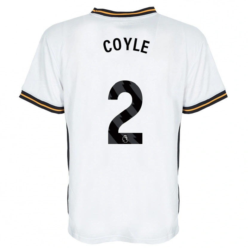 Danxen Homem Camisola Lewie Coyle #2 Branco Laranja Preto Alternativa 2026/27 Camisa Brasil