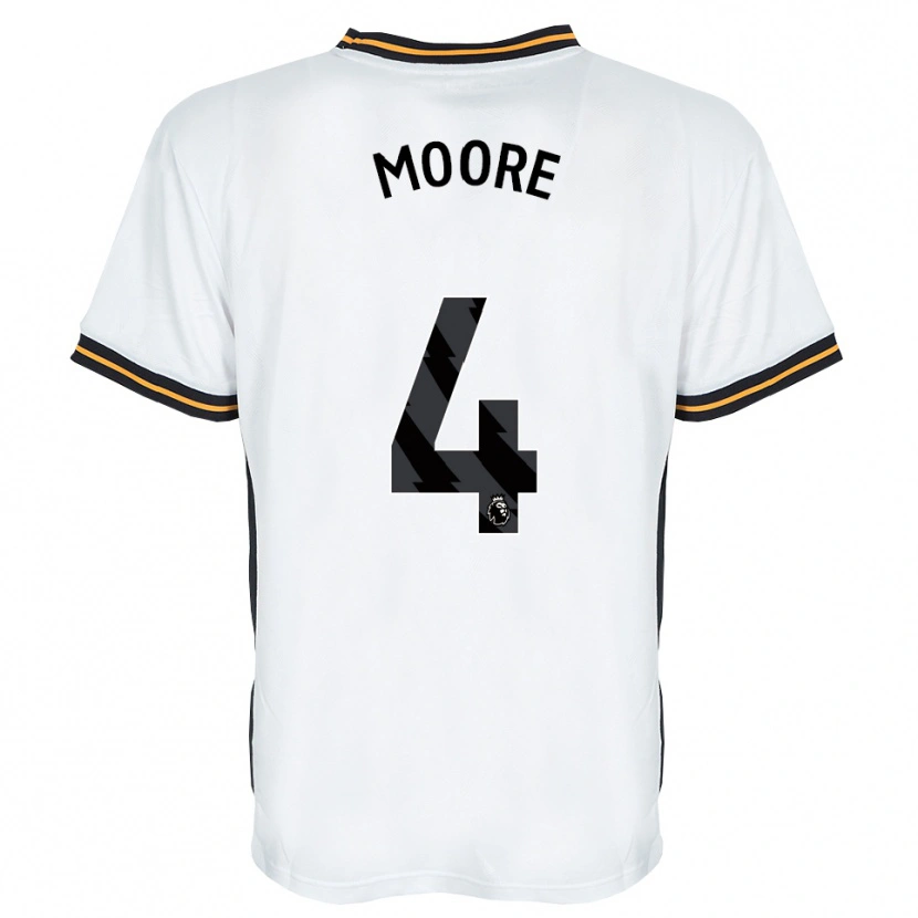 Danxen Homem Camisola Bobby Moore #4 Branco Laranja Preto Alternativa 2026/27 Camisa Brasil