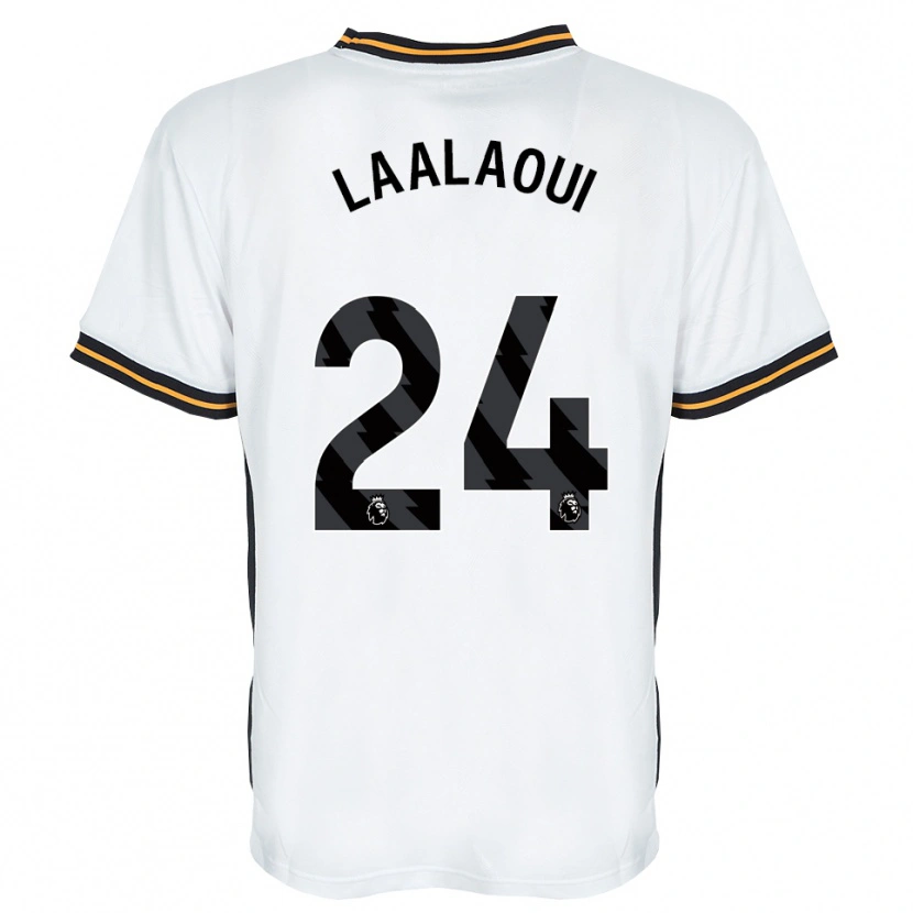 Danxen Homem Camisola Reda Laalaoui #24 Branco Laranja Preto Alternativa 2026/27 Camisa Brasil