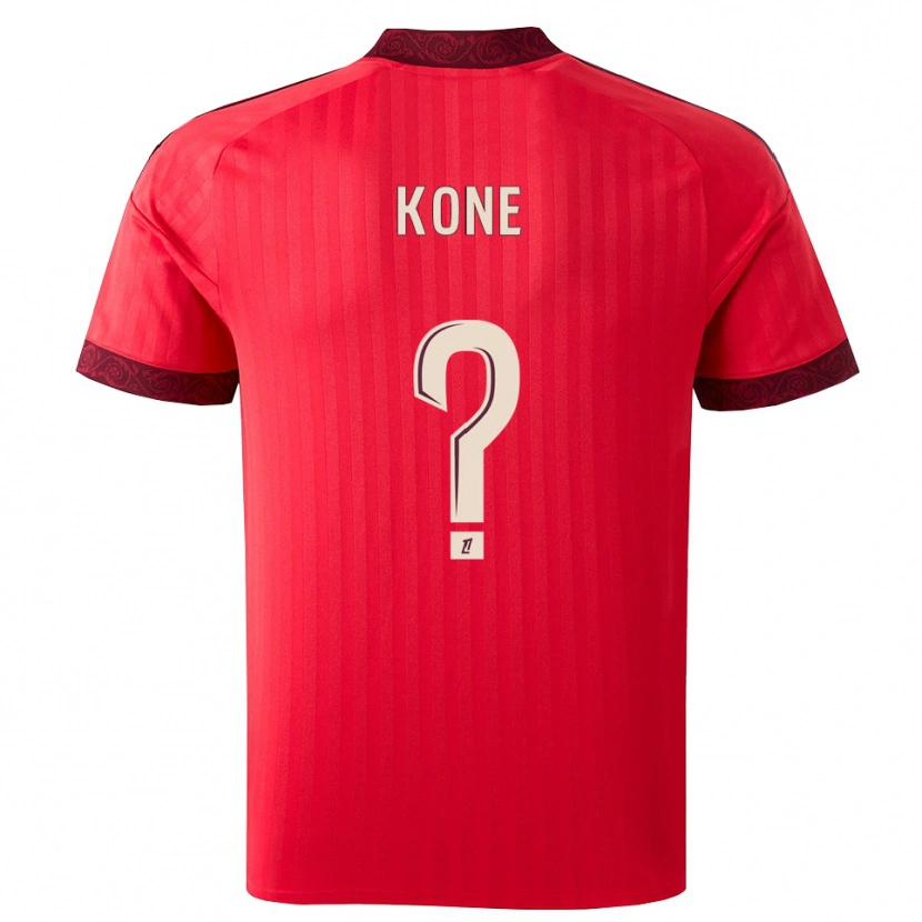 Danxen Homem Camisola Youssouf Kone #0 Borgonha Vermelho Branco Alternativa 2026/27 Camisa Brasil