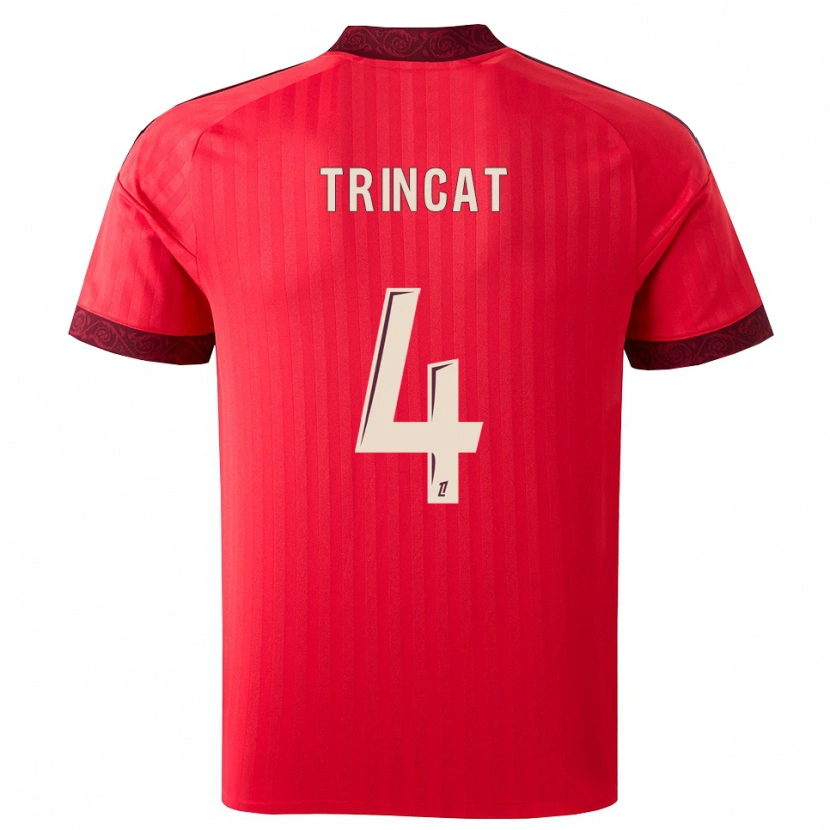 Danxen Homem Camisola Aaron Trincat #4 Borgonha Vermelho Branco Alternativa 2026/27 Camisa Brasil