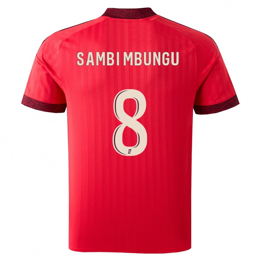 Danxen Homem Camisola Cluver Sambi Mbungu #8 Borgonha Vermelho Branco Alternativa 2026/27 Camisa Brasil