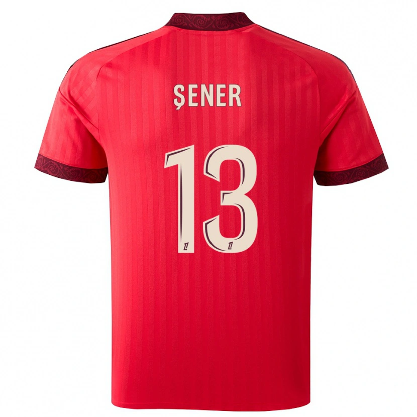 Danxen Homem Camisola Haktan Şener #13 Borgonha Vermelho Branco Alternativa 2026/27 Camisa Brasil