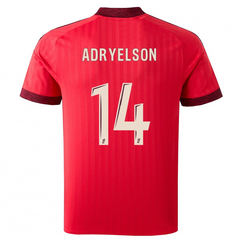 Danxen Homem Camisola Adryelson #14 Borgonha Vermelho Branco Alternativa 2026/27 Camisa Brasil