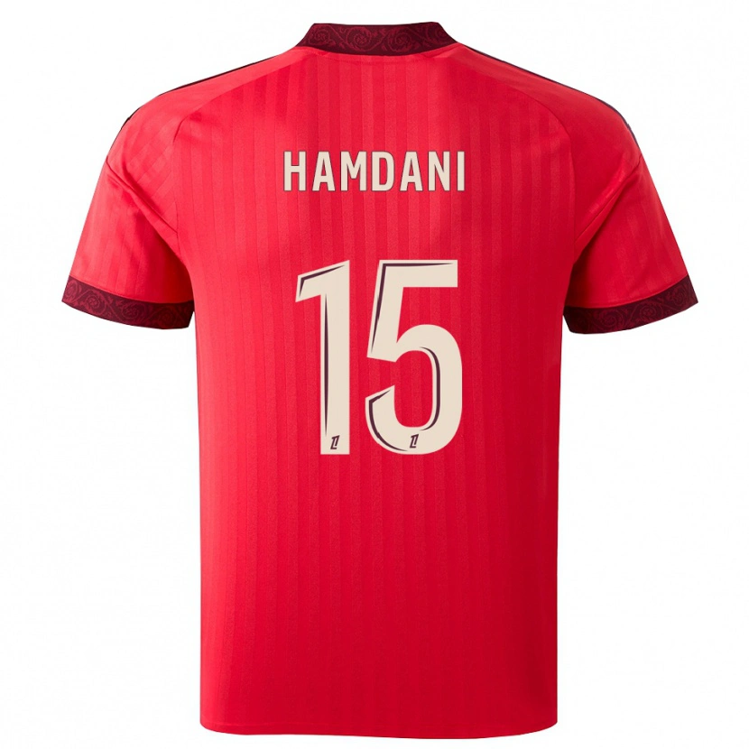 Danxen Homem Camisola Adil Hamdani #15 Borgonha Vermelho Branco Alternativa 2026/27 Camisa Brasil