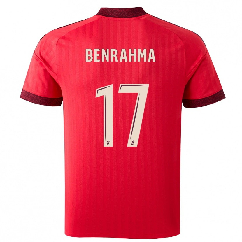 Danxen Homem Camisola Said Benrahma #17 Borgonha Vermelho Branco Alternativa 2026/27 Camisa Brasil