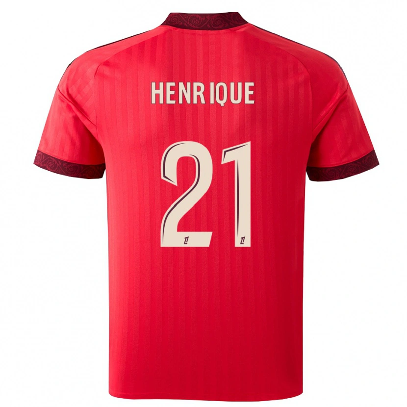 Danxen Homem Camisola Henrique #21 Borgonha Vermelho Branco Alternativa 2026/27 Camisa Brasil