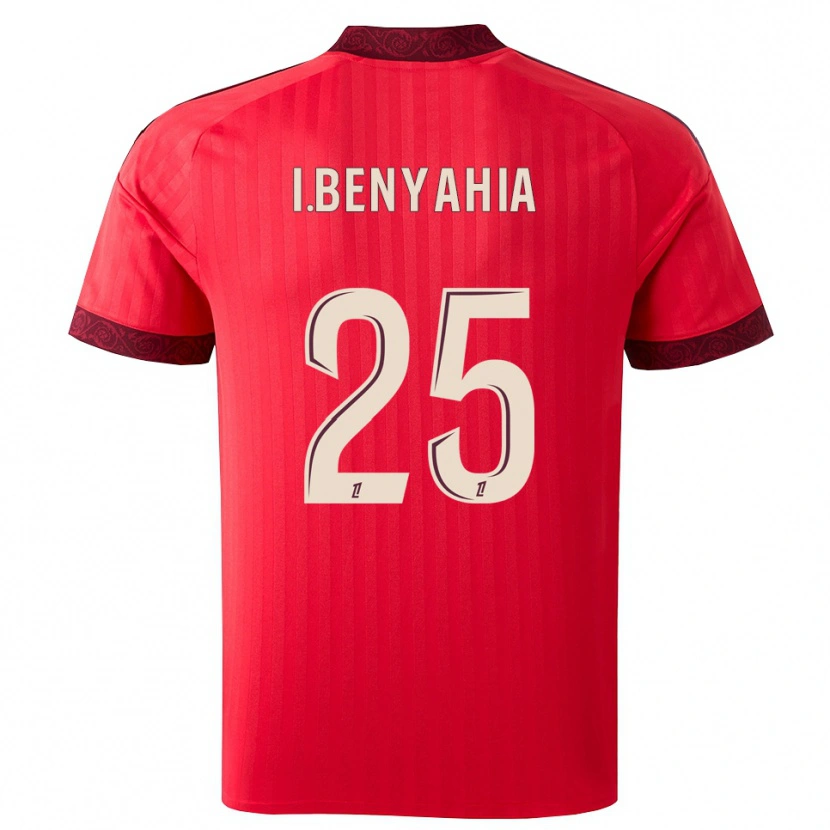Danxen Homem Camisola Ines Benyahia #25 Borgonha Vermelho Branco Alternativa 2026/27 Camisa Brasil